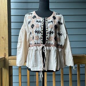 Zara Boho style shirt